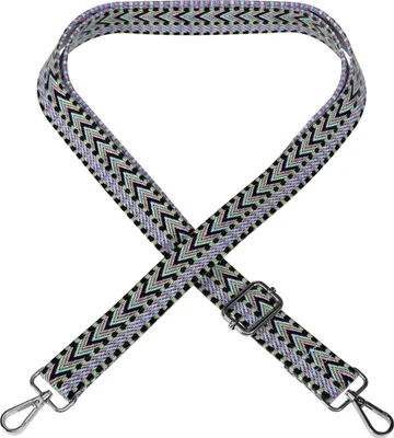 Produktbild von EAZY CASE - Verstellbarer Taschengurt, Ersatz Schultergurt für Handtaschen, Umhängeband mit Karabiner in Silber, breiter Taschenriemen für Taschen, DIY Taschenband in Grün
