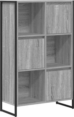 Zdjęcie produktu dla vidaXL Półka na książki szara sonoma 68 x 30 x 108,5 cm Materiał drewnopochodny