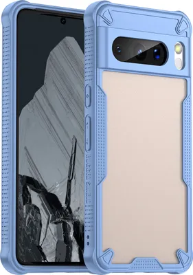 Image de Coque de protection pour Google Pixel 8 Pro, dos mat translucide, étui TPU bleu