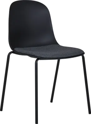 Image de Madalena chaise de salle à manger noir.