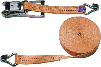 Image de Sangle d'arrimage à cliquet Kerbl en 2 parties, orange, 50mm / 6m 4000 kg