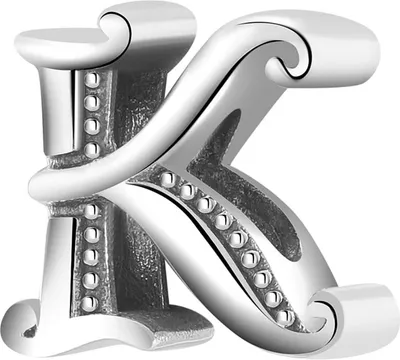 Image de Pendentif Pandora, lettre K, argent 925, MODA TRUSKY