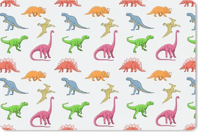 Produktbild von MuchoWow® Mauspad Mousepad Muster - Dino - Kinder - Farben - Kinder - Junge 27x18 cm - Mousepads - Maus Mat - Pad - Mausunterlage - Büroartikel - Desk Matten