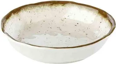 Produktbild von APS 84514 Teller STONE ART, Ø 20 cm, Höhe 4,5 cm, Melamin, creme/braun