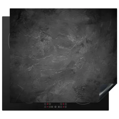 Obrázok produktu pre KitchenYeah® Kryt varnej dosky - cement - betón - sivý - vintage, 59x52cm, kuchynská dekorácia, keramický kryt varnej dosky, kryt varnej dosky