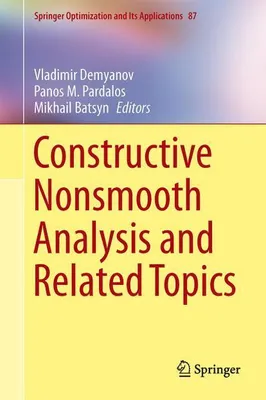 Zdjęcie produktu dla Constructive Nonsmooth Analysis and Related Topics