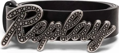 Produktbild von REPLAY Leder Gürtel Belt W80 Black schwarz