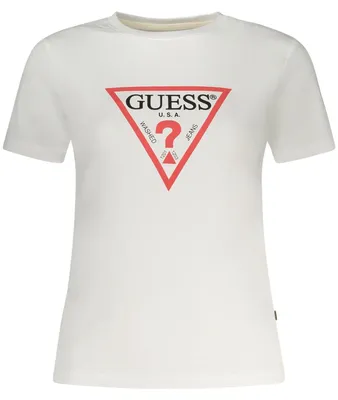 Produktbild von Guess Jeans Damen Kurzarm T-Shirt Weiss