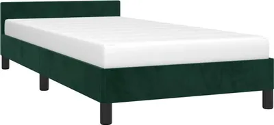 Obrázek produktu pro vidaXL Rám postele bez matrace tmavě zelený 100x200 cm sametový
