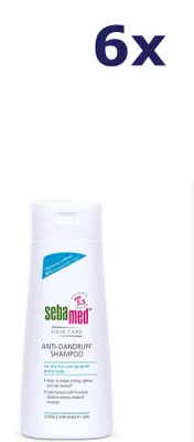 Produktbild von 6x Sebamed Anti-Schuppen-Shampoo 200 ml