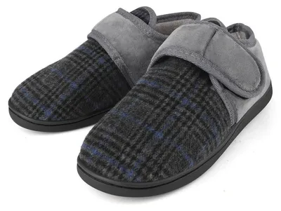 Produktbild von Omgoods – Herren Hausschuhe mit rutschfester Sohle und warmer Innenfütterung