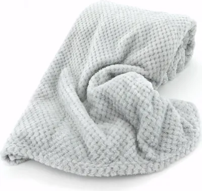 Produktbild von Heimtexland Kuscheldecke Waffel Pikee Wohndecke flauschige Deko Sofadecke Typ647 silber grau