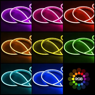 Obrázok produktu pre LED neonový pásik – RGB LED pásik – 30 metrov – 24 V – ovládanie cez aplikáciu a diaľkové ovládanie – synchronizácia s hudbou – vodotesný – flexibilný