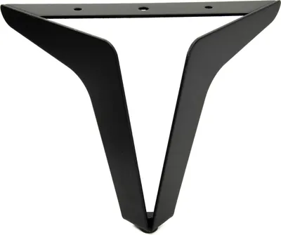 Obrázek produktu pro Kovová nábytková noha Loft v černé barvě, výška 15 cm - Elegantní design pro pohovky a gauče, s robustní konstrukcí a ochrannými chrániči podlahy.
