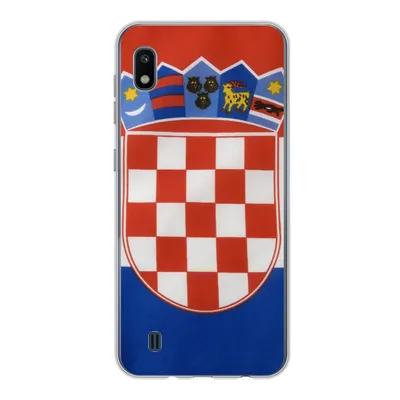 Produktbild von MuchoWow® Handyhülle Schutzhülle Hülle für Samsung Galaxy A10 Foto der kroatischen Flagge Silikon Softcase Handy Hülle - Schutzhülle