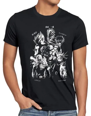 Produktbild von BaumwolleCloud Anime Heroes Herren T-Shirt One Superhelden Goku Luffy Saitama Piece