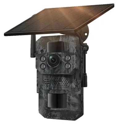 Zdjęcie produktu dla Fotopułapka, zasilana energią słoneczną, z funkcją widzenia w nocy, 4G, bez GPS, bez karty