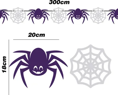 Produktbild von Halloween Spinne Spinnennetz Party Girlande Dekoration Feier Fest Design Mystischer Grusel Atmosphäre Feierlichkeit Motiv Kreativ Ornament Deko