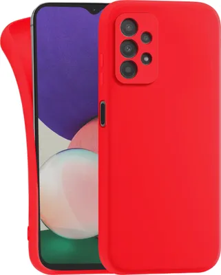 Produktbild von MyGadget Silikon Hülle Kompatibel mit Samsung Galaxy A23 5G - robuste Schutzhülle TPU Case Slim Silikonhülle - Back Cover Kratzfest Handyhülle - Matt Rot