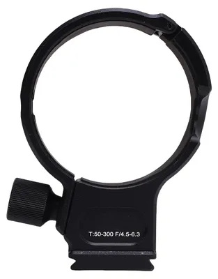 Image de Support de trépied pour objectif, compatible avec le Tamron T50–300 mm F4,5–6,3, en alliage d'aluminium, support pour appareil photo, plaque à fixation rapide, stabilisateur