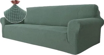 Productafbeelding van Famanu Stretch Sofaovertrek, geschikt voor een 4-persoonsbank met armleuningen - wasbaar, elastisch, antislip