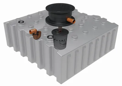 Produktbild von GreenLife Regenwasser-Flachtank 4.000 l mit Biovitor