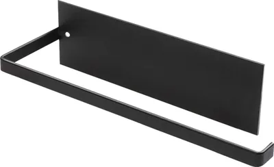 Produktbild von Küchenrolhalter selbstklebend für Küchenpapier und Servietten - 25 cm - schwarz - Wandmontage