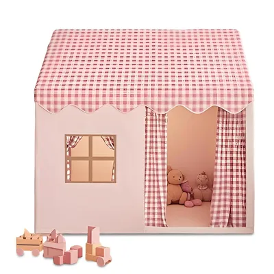 Produktbild von Kinderspielhaus für Mädchen & Jungen, Prinzessinnen Haus, 120×105×128 cm, Indoor Spielzelt