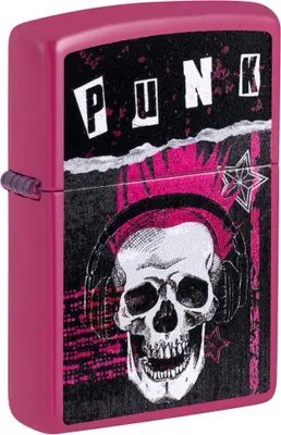 Produktbild von Zippo Benzin-Feuerzeug Frequency Punk Skull 60007342, unbefüllt