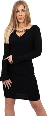 Produktbild von Schwarzes Kleid mit Goldkette