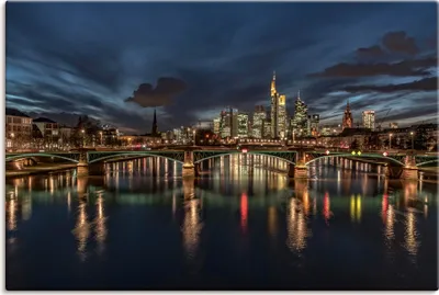 Produktbild von ARTland Leinwandbild Frankfurt am Main Größe: 90x60 cm