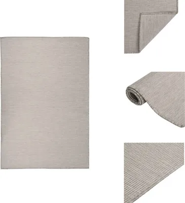 Produktbild von vidaXL Outdoor-Teppich Flachgewebe 120x170 cm Taupe -  Teppiche