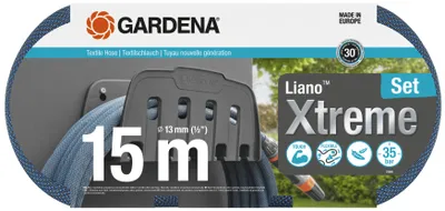 Productafbeelding van Gardena 18466-20 Liano Xtreme tuinslang, met waterstop, 15 meter