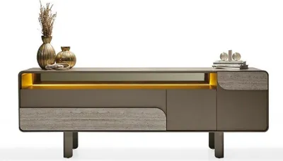 Produktbild von Beige Holz Konsole im eleganten Design