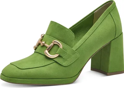Produktbild von MARCO TOZZI Damen Pumps Zierspange Loafer Blockabsatz 2-24416-42, Größe:37 EU, Farbe:Grün