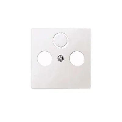 Obrázek produktu pro MERTEN Zentralplatte 297519 f.Antennensteckdose polarweiss 297519 297519 (297519)