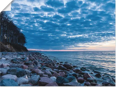 Produktbild von ARTland Poster Steine an der Küste der Ostsee I Größe: 60x45 cm