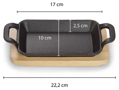 Produktbild von Echtwerk Servierschale aus Gusseisen, Menge:4