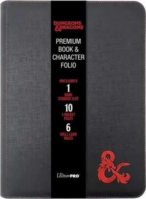 Produktbild von Ultra Pro Dungeons And Dragons Premium Sammelkartenmappe Schwarz  Schwarz One Size