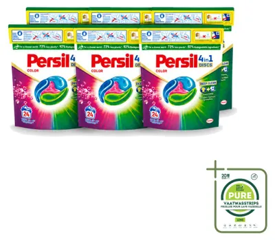 Produktbild von 6 x Persil 4-in-1 Discs Color Waschmittelkapseln für Buntwäsche - Großpackung - 6 Stücke