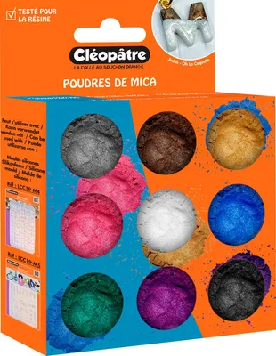 Produktbild von Glimmerpuder Farbset, 9 Tiegel