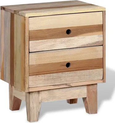 Image de Table de chevet Bois de récupération massif