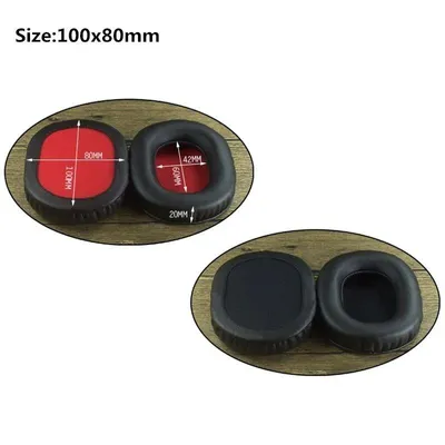 Produktbild von Ohrpolster für viele andere große Over-Ear-Kopfhörer, ovale, weiche Schaumstoff-Ohrpolster (100 x 85 mm) für ATH, AKG und Sennheiser