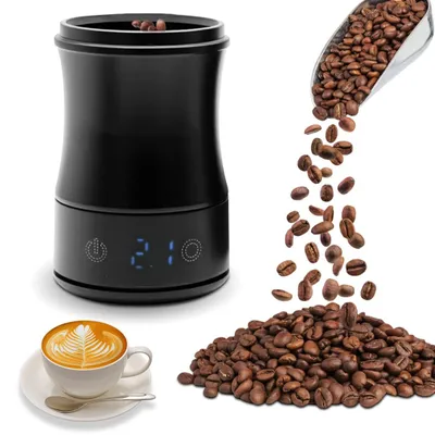 Kaffeewaage mit Timer, USB-ladbar, 500 g, 0,1 g, LED, Dosisbecher