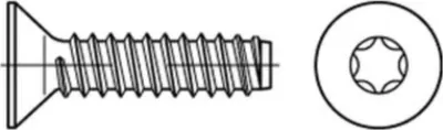 Produktbild von Reyher  Senkblechschrauben ISO 14586 St. 4,2x38 -F-T20 vz (500 Stück)