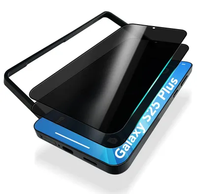 Image de NALIA AntiSpyX pour Samsung Galaxy S25 Plus - Verre de protection de la vie privée - gabarit inclus
