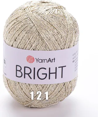 Produktbild von YarnArt Bright (90g/340m) - Glänzendes Häkelgarn 121