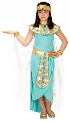 Produktbild von "ÄGYPTISCHE KÖNIGIN" (Kleid, Gürtel, Armbänder, Stirnband, Umhang)