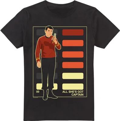 Obrázok produktu pre Star Trek - Pánske tričko "All She's Got Captain" TV5622 (L) (Black)