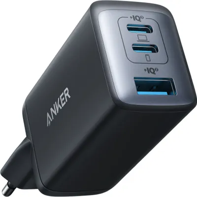 Obrázok produktu pre Nabíjačka Anker USB C (Nano II 65W) Pod 3-portová rýchlonabíjačka PPS, kompaktný napájací adaptér USB-C pre MacBook Pro, iPad Pro, Steam Deck, Galaxy S20, Dell XPS 13, Note 20/10+, iPhone 15, Pixel